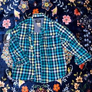 OSHKOSH B'GOSH Boys' Long Sleeve Woven Buttonfront Shirt 4T